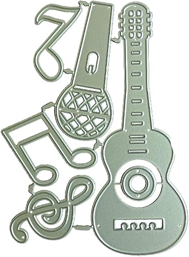 Gitarren-Stanzschablonen für Kartenherstellung, Phonogramm-Metall-Stanzformen, Glückwunsch-Stanzformen, Prägeschablonen für DIY, Scrapbooking, Dekoration, Hochzeit, Geburtstag, Segenskarte Gitarren-Stanzschablonen für Kartenherstellung, Phonogramm-Metall-Stanzformen, Glückwunsch-Stanzformen, Prägeschablonen für DIY, Scrapbooking, Dekoration, Hochzeit, Geburtstag, Segenskarte von Rzcin