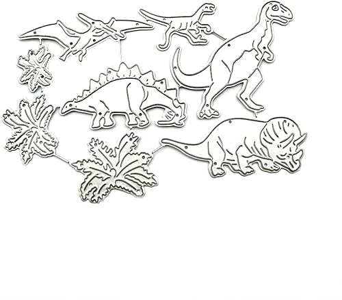 Silberne Dinosaurier-Metall-Stanzschablone, DIY, Scrapbooking, Album, Papierkarte, Vorlage, Dinosaurier-Prägeform, Stanzformen und Prägen, Scrapbooking Stanzformen Silberne Dinosaurier-Metall-Stanzschablone, DIY, Scrapbooking, Album, Papierkarte, Vorlage, Dinosaurier-Prägeform, Stanzformen und Prägen, Scrapbooking Stanzformen von Rzcin