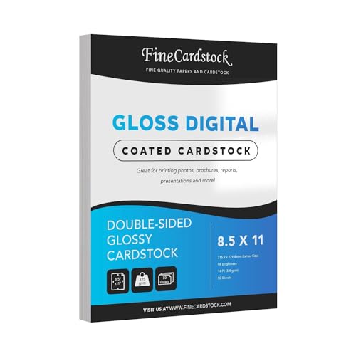 Doppelseitiger, schwerer, glänzender digitaler C2S-Karton, perfekt für Farblaserdruck, Fotos, Broschüren, 21,6 x 27,9 cm, extra dick, 325 g/m², säurefrei, beidseitig glänzend, 50 Blatt Doppelseitiger, schwerer, glänzender digitaler C2S-Karton, perfekt für Farblaserdruck, Fotos, Broschüren, 21,6 x 27,9 cm, extra dick, 325 g/m², säurefrei, beidseitig glänzend, 50 Blatt von S Superfine Printing