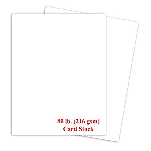 Superfine Printing Inc. Karte Stock 8 1/2 x 11 Zoll 80 Lb Glatten Karton (Super Druck Brand) 50 Blatt von S Superfine Printing
