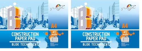 S'COOL - Vielseitig Skizzenblock | Universal Zeichenkarton | Mixed Media Papier | Technisches Zeichenblock (A4, 160 g/m², 10 Blatt) (Packung mit 2) von SCHOOL EDUCATION CREATIVE