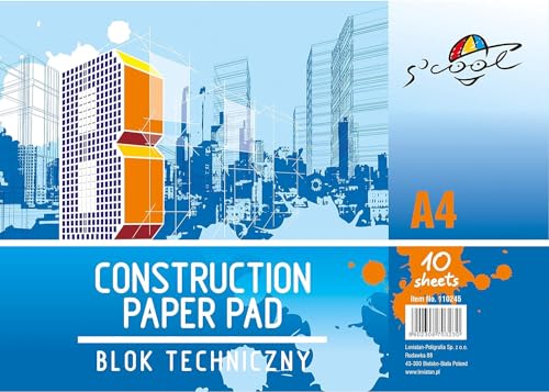 S'COOL - Vielseitig Skizzenblock | Universal Zeichenkarton | Mixed Media Papier | Technisches Zeichenblock (A4, 160 g/m², 10 Blatt) von SCHOOL EDUCATION CREATIVE