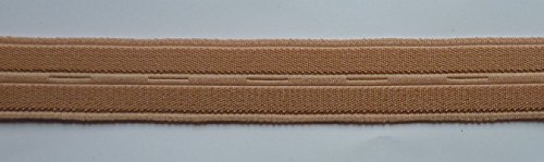1 m Lochgummi beige 19 mm breit von S & M