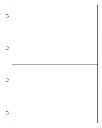 A4 Ärmel 2 Taschen pro Seite – Säurefrei Archiv Sicher für Ringbücher, 10 Stück von S&N Genealogy Supplies