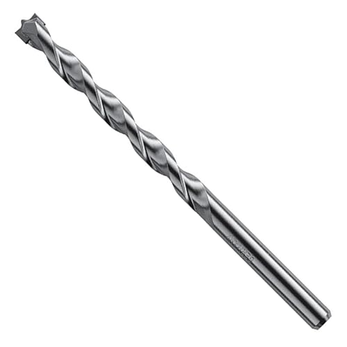S&R Professional Allro Bohrer 10 x 120 mm, Industriequalität Made in Germany, Zentrierspitze, Rundschaft, für Ziegel, Keramik, Fliesen, (bis Ritzhärte 8), Mauerwerk, Bohrhammer Steinbohrer von S&R