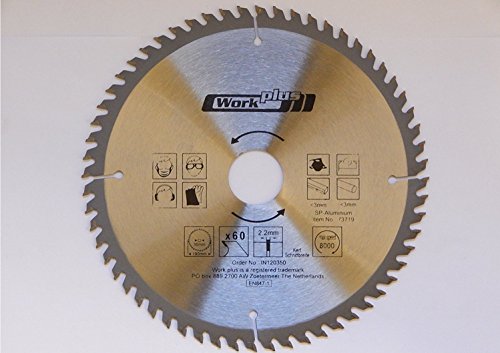 1 HM Kreissägeblatt für Aluminium und Kunststoff - 60 Zähne – Ø 190 x 30 mm/Sägeblatt/Kreissägeblätter 1 HM Kreissägeblatt für Aluminium und Kunststoff - 60 Zähne – Ø 190 x 30 mm/Sägeblatt/Kreissägeblätter von S&S-Shop
