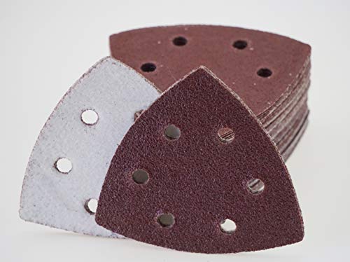 50 Blatt Klett Schleifdreiecke für Deltaschleifer – 93 x 93 x 93 mm, 6 Loch – Korn 80 / Deltaschleifer/Schleifdreiecke/Schleifpapier 50 Blatt Klett Schleifdreiecke für Deltaschleifer – 93 x 93 x 93 mm, 6 Loch – Korn 80 / Deltaschleifer/Schleifdreiecke/Schleifpapier von S&S-Shop