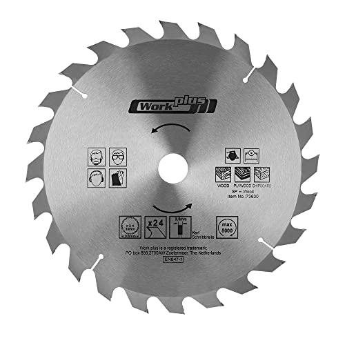 HM Kreissägeblatt 190x30 mm – 40 Zähne für Holz & Kunststoff, kompatibel mit allen gängigen Kreissägen wie Tischkreissäge, Handkreissäge & Holzsäge, inkl. Reduzierringe von S&S-Shop