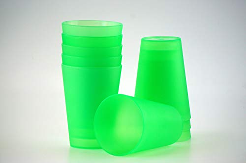 S&S-Shop 5 Trinkbecher 0,4 l Partybecher/Becher/Mehrwegtrinkbecher (grün) von S&S-Shop