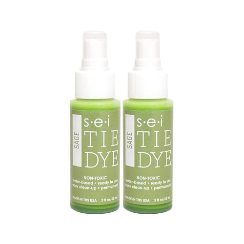 S.E.I Sage Tie Dye Sprühflaschen, 600 ml, Stoff-Sprühfarbe, 2 Stück S.E.I Sage Tie Dye Sprühflaschen, 600 ml, Stoff-Sprühfarbe, 2 Stück von S·E·I