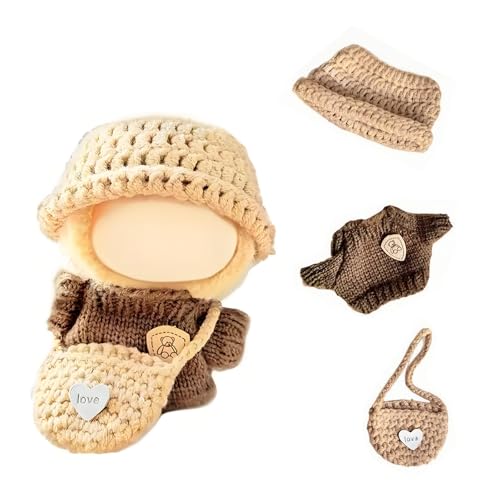 3 Stück Bekleidung für 17cm Labu Plüsch, pop-La-bu DIY Puppenkleidung, Cute Clothes,Plush Doll Clothes für bu-bu Puppe,Kuscheltier Kleidung Outfit für Sammler, Kindergeschenke(nur Bekleidungs zubehör) 3 Stück Bekleidung für 17cm Labu Plüsch, pop-La-bu DIY Puppenkleidung, Cute Clothes,Plush Doll Clothes für bu-bu Puppe,Kuscheltier Kleidung Outfit für Sammler, Kindergeschenke(nur Bekleidungs zubehör) von S.F.Pachira