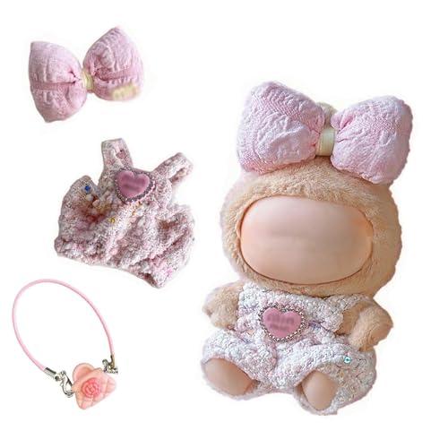 3 Stück Bekleidung für 17cm Labu Plüsch, pop-La-bu DIY Puppenkleidung, Cute Clothes,Plush Doll Clothes für bu-bu Puppe,Kuscheltier Kleidung Outfit für Sammler, Kindergeschenke(nur Bekleidungs zubehör) 3 Stück Bekleidung für 17cm Labu Plüsch, pop-La-bu DIY Puppenkleidung, Cute Clothes,Plush Doll Clothes für bu-bu Puppe,Kuscheltier Kleidung Outfit für Sammler, Kindergeschenke(nur Bekleidungs zubehör) von S.F.Pachira