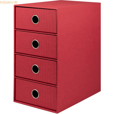 2 x S.O.H.O. Schubladenbox Rot 4 Schübe (BxHxT): 17,5x32x25cm von S.O.H.O.