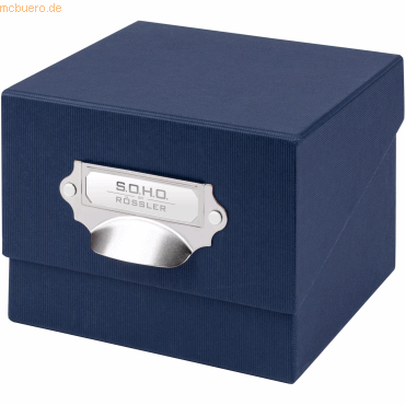 3 x S.O.H.O. Fotokiste auch für Karteikarten A6 Navy 3 x S.O.H.O. Fotokiste auch für Karteikarten A6 Navy von S.O.H.O.
