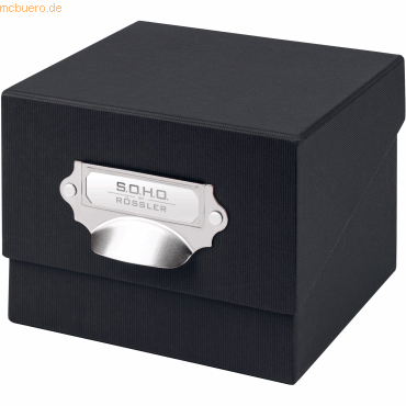 S.O.H.O. Fotokiste auch für Karteikarten A6 schwarz von S.O.H.O.