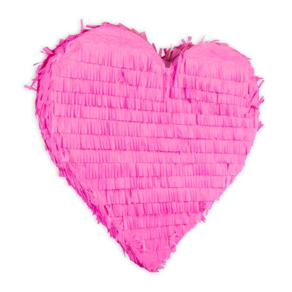 Pinata Herz, Birthday-Pinata zum Zerschlagen als pinkes Herz, 37cm von S.P.R.I.N.G. Travel & Trading