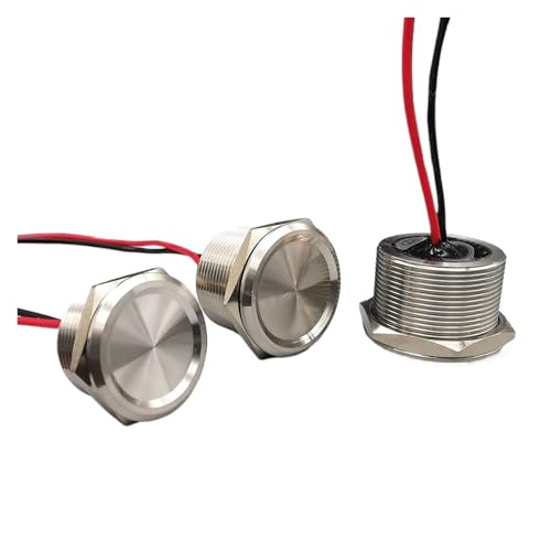 S2IZ5O 1pcs Stainless Steel Waterproof Piezo Touch Switches 16mm 19mm 22mm 25mm Normal Open Capacitive Momentary Push Button(19mm) von S2IZ5O