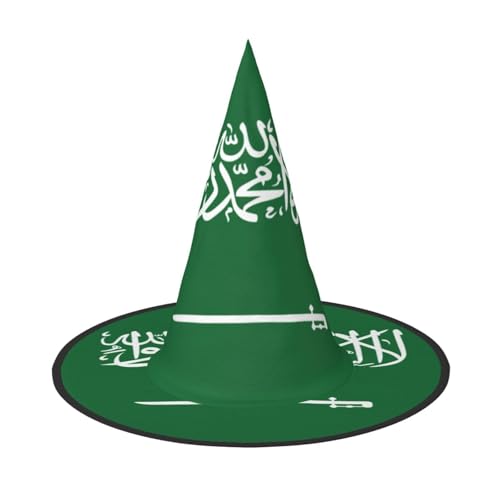 Flagge von Saudi-Arabien, Druck, Karneval, Halloween, Hexenhut, faltbar, Dekoration, Partyzubehör, Mottopartys, Cosplay Flagge von Saudi-Arabien, Druck, Karneval, Halloween, Hexenhut, faltbar, Dekoration, Partyzubehör, Mottopartys, Cosplay von SAAKE