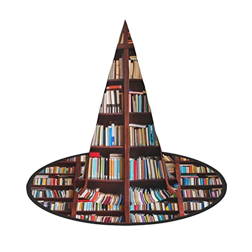 SAAKE Bücher Druck Karneval Halloween Hexenhut Faltbare Dekoration Party Zubehör Mottopartys Cosplay SAAKE Bücher Druck Karneval Halloween Hexenhut Faltbare Dekoration Party Zubehör Mottopartys Cosplay von SAAKE