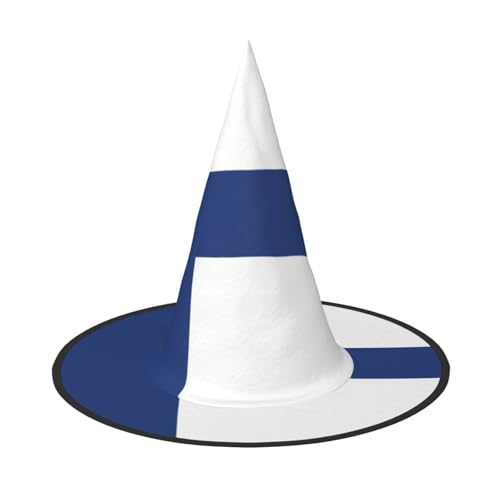 SAAKE Finnische Flagge Druck Karneval Halloween Hexenhut Faltbare Dekoration Party Zubehör Mottopartys Cosplay SAAKE Finnische Flagge Druck Karneval Halloween Hexenhut Faltbare Dekoration Party Zubehör Mottopartys Cosplay von SAAKE