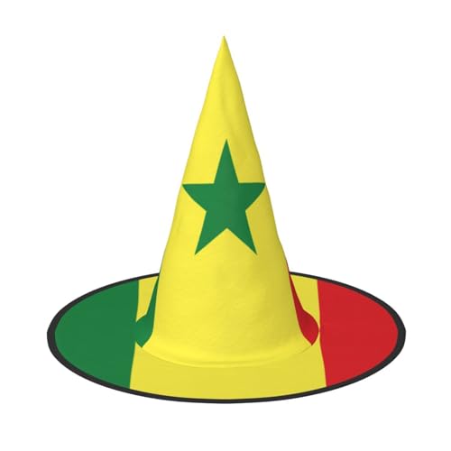 SAAKE Flagge des Senegal, Druck, Karneval, Halloween, Hexenhut, faltbar, Dekoration, Party-Zubehör, Mottopartys, Cosplay SAAKE Flagge des Senegal, Druck, Karneval, Halloween, Hexenhut, faltbar, Dekoration, Party-Zubehör, Mottopartys, Cosplay von SAAKE