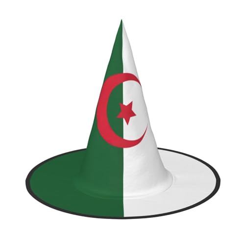 SAAKE Flagge von Algerien Druck Karneval Halloween Hexenhut Faltbare Dekoration Party Zubehör Mottopartys Cosplay SAAKE Flagge von Algerien Druck Karneval Halloween Hexenhut Faltbare Dekoration Party Zubehör Mottopartys Cosplay von SAAKE