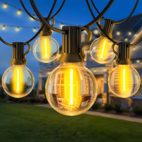 Lichterkette Außen Led Outdoor Strom - 20M 65FT G40 Glühbirnen Garten Balkon Beleuchtung Lights Party Lichterketten Pavillon Aussenlichterkette IP44 Wetterfest String Light Terrasse Gartenbeleuchtung Lichterkette Außen Led Outdoor Strom - 20M 65FT G40 Glühbirnen Garten Balkon Beleuchtung Lights Party Lichterketten Pavillon Aussenlichterkette IP44 Wetterfest String Light Terrasse Gartenbeleuchtung von SAEIHGAE