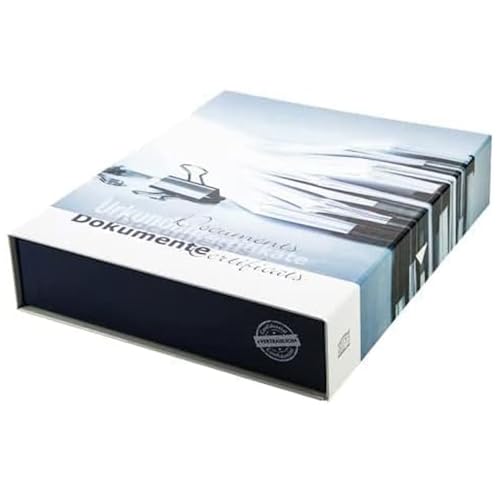 Dokumentboxen nach Themen mit Magnetverschluss | stapelbar | 325 x 260 x 65 mm (Für Dokumente) von SAFE