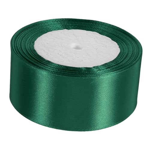 SAFIGLE 1 Rolle Breites Dunkelgrünes Geschenkbänder für Hochzeitsdekorationen Blumensträuße und Festliche Anlässe Lange aus Strapazierfähigem Knitterfreiem Material von SAFIGLE