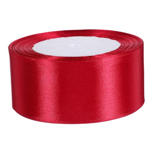 SAFIGLE 1 Rolle Breites Geschenkband Weinrot Handgemachtes Dekorationsband für Bastelprojekte Hochzeiten Valentinstag und Feiertagsdekorationen Yards von SAFIGLE