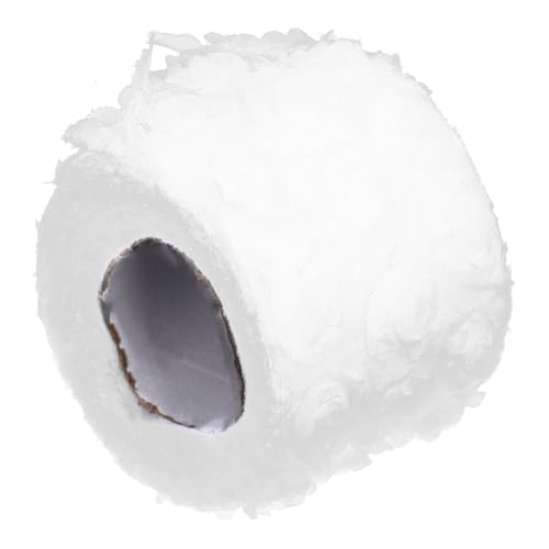 SAFIGLE 1 Rolle Buntes Rosen-Sticknetz Spitze Aufnäher floral aufnähen DIY Nähhandwerk DIY-Material Stickerei trimmen selber machen Nähband Blumengaze Stoff Weiß von SAFIGLE