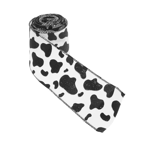SAFIGLE 1 Rolle Kuhband Tierbänder zum Basteln Band mit Kuh-Aufdruck Western-Themenband Ripsband mit Animal-Print Kuhdruckband Kuhdruckverzierungen Druckbänder zum Basteln Polyester SAFIGLE 1 Rolle Kuhband Tierbänder zum Basteln Band mit Kuh-Aufdruck Western-Themenband Ripsband mit Animal-Print Kuhdruckband Kuhdruckverzierungen Druckbänder zum Basteln Polyester von SAFIGLE