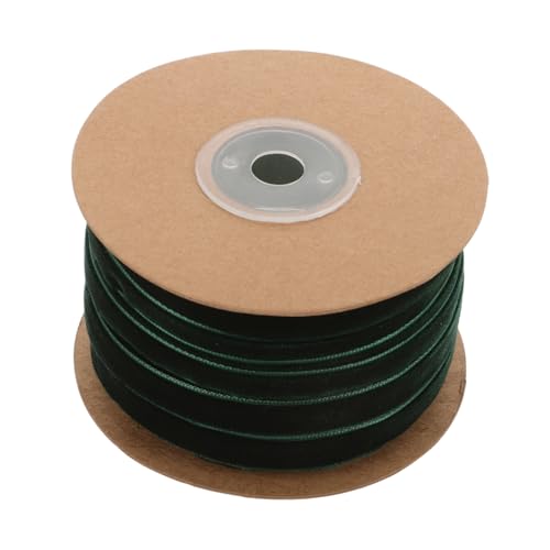 SAFIGLE 1 Rolle Samtgurtband Veloursband Geschenkband Bündel Samtkordel Samtbandspule Samtdrahtband Bänder Dekoratives Weißes Band DIY Haarspangenband Dunkelgrün SAFIGLE 1 Rolle Samtgurtband Veloursband Geschenkband Bündel Samtkordel Samtbandspule Samtdrahtband Bänder Dekoratives Weißes Band DIY Haarspangenband Dunkelgrün von SAFIGLE