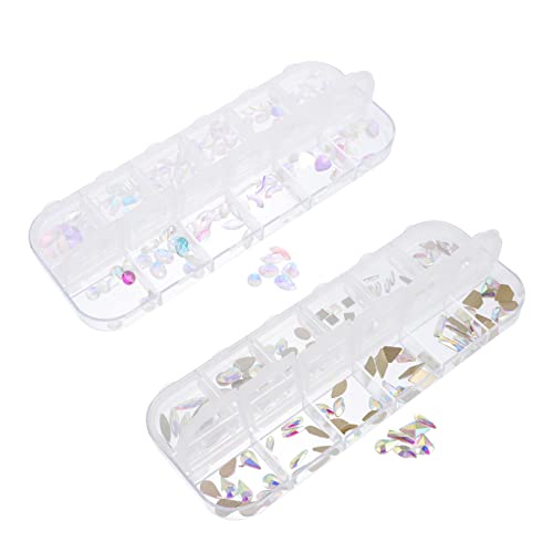 SAFIGLE 1 Satz Boxen Diy Nagelkunst Dekoration Künstliche Fingernagel Strasssteine Für Zubehör Ab Nude Für Kreative Designs Und Persönliche Maniküre 2boxen SAFIGLE 1 Satz Boxen Diy Nagelkunst Dekoration Künstliche Fingernagel Strasssteine Für Zubehör Ab Nude Für Kreative Designs Und Persönliche Maniküre 2boxen von SAFIGLE