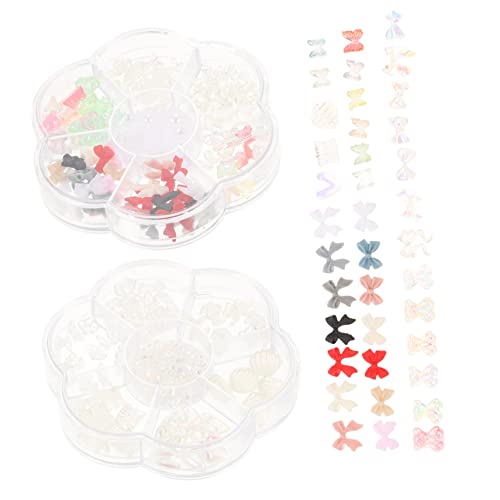 SAFIGLE 1 Satz Boxen Perlen Nagelkunst Dekorationen Schmetterlings Und Schleifenförmige Nagelcharms Maniküre Zubehör Für Stilvolle Nägel 2boxen SAFIGLE 1 Satz Boxen Perlen Nagelkunst Dekorationen Schmetterlings Und Schleifenförmige Nagelcharms Maniküre Zubehör Für Stilvolle Nägel 2boxen von SAFIGLE