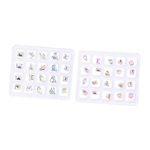 SAFIGLE 1 Satz Diy Nagelkunst Zubehör Glitzer Strasssteine Verschiedenen Selbstklebend Für Maniküre Für Zuhause Salon Hochwertiges Kunststoffmaterial Einfach Zu Verwenden 40 Stück SAFIGLE 1 Satz Diy Nagelkunst Zubehör Glitzer Strasssteine Verschiedenen Selbstklebend Für Maniküre Für Zuhause Salon Hochwertiges Kunststoffmaterial Einfach Zu Verwenden 40 Stück von SAFIGLE