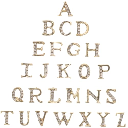 SAFIGLE 1 Satz Nageldekor Alphabet-nagelanhänger Reiz Spitze Nagelbolzen Nagel Charms Briefe Maniküre-edelsteine Maniküre-dekore Maniküre Dekoration Zinklegierung Golden SAFIGLE 1 Satz Nageldekor Alphabet-nagelanhänger Reiz Spitze Nagelbolzen Nagel Charms Briefe Maniküre-edelsteine Maniküre-dekore Maniküre Dekoration Zinklegierung Golden von SAFIGLE
