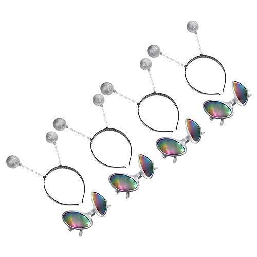 SAFIGLE 1 Satz Partybrille Ausländer Rave albern Party-Cosplay-Stirnbänder Festivalbrille lustig schnapsgläser Alien-Kostümzubehör Außerirdische Brille mit Stirnband Brillenzubehör Plastik von SAFIGLE