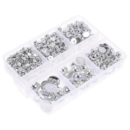 SAFIGLE 1 Schachtel Halbperlen zum Basteln Halbkreis Flatback Perlen für DIY Schmuckherstellung Nagelkunst Dekorationen SAFIGLE 1 Schachtel Halbperlen zum Basteln Halbkreis Flatback Perlen für DIY Schmuckherstellung Nagelkunst Dekorationen von SAFIGLE