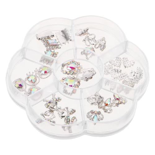 SAFIGLE 1 Schachtel Herz Strasssteine für Nägel Langlebige Legierung Nail Art Accessoires mit Krone Schleife Herz Glänzende Nail Charms für Valentinstag Hochzeit Geburtstag SAFIGLE 1 Schachtel Herz Strasssteine für Nägel Langlebige Legierung Nail Art Accessoires mit Krone Schleife Herz Glänzende Nail Charms für Valentinstag Hochzeit Geburtstag von SAFIGLE