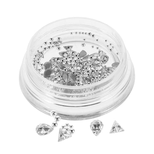 SAFIGLE 1 Schachtel Kubische Steine für Nail Art Designs Box für Einfache Lagerung für Diy Bastelprojekte und Fingernagelverzierungen von SAFIGLE
