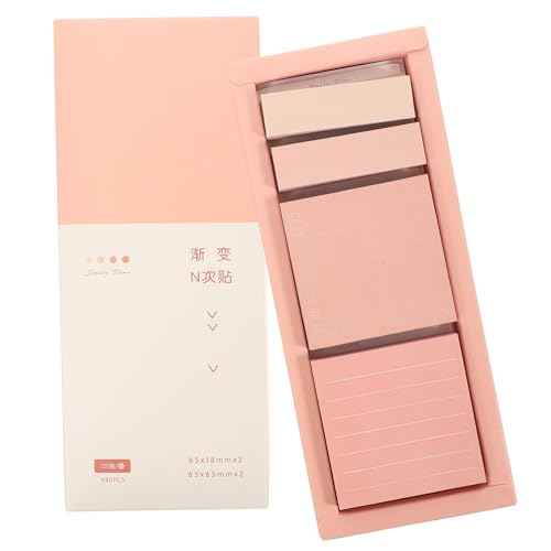 SAFIGLE 1 Schachtel Multi funktion Memo Pads in Zarten Pastellfarben Glattes Schreiben Selbstklebende Haftnotizen für Büro Schule Zuhause Kreative Kleine Notizzettel Praktische und von SAFIGLE