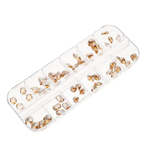 SAFIGLE 1 Schachtel Schmuck Nail Charms Irreguläre Rhinestone Dekoration für DIY Nagelkunst Hochwertige Langlebige Nail Art Zubehör für Valentinstag und Maniküre Teiliges Champagnerfarben SAFIGLE 1 Schachtel Schmuck Nail Charms Irreguläre Rhinestone Dekoration für DIY Nagelkunst Hochwertige Langlebige Nail Art Zubehör für Valentinstag und Maniküre Teiliges Champagnerfarben von SAFIGLE