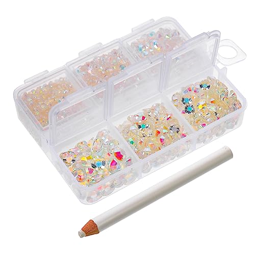 SAFIGLE 1 Schachtel Strasssteine für Maniküre DIY Nail Art Fächer Box Flache Rückseite Leicht Tragbar für Kreative Designs und Bastelprojekte SAFIGLE 1 Schachtel Strasssteine für Maniküre DIY Nail Art Fächer Box Flache Rückseite Leicht Tragbar für Kreative Designs und Bastelprojekte von SAFIGLE