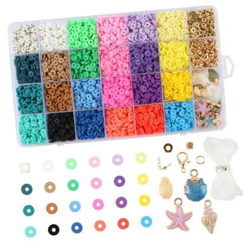 SAFIGLE 1 Schachtel Teiliges Polymer Clay Perlen für Schmuckherstellung Flache DIY Schmuckperlen für Armbänder Halsketten Handy Brillenketten Vielseitiges Bastelzubehör für Kreatives SAFIGLE 1 Schachtel Teiliges Polymer Clay Perlen für Schmuckherstellung Flache DIY Schmuckperlen für Armbänder Halsketten Handy Brillenketten Vielseitiges Bastelzubehör für Kreatives von SAFIGLE