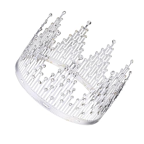 SAFIGLE 1 Stück Crystal Cake Topper Kristallkrone für Geburtstagskuchen Tortendekoration für Festliche Anlässe Silberfarbene Krone für Unvergessliche Feiern SAFIGLE 1 Stück Crystal Cake Topper Kristallkrone für Geburtstagskuchen Tortendekoration für Festliche Anlässe Silberfarbene Krone für Unvergessliche Feiern von SAFIGLE