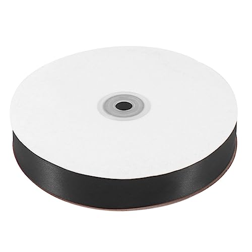 SAFIGLE 1 Stück Schwarzes Satinband aus Polyester Dekoratives Geschenkband für Hochzeiten Partys und Diy Bastelprojekte für Verpackungen und Bogen Dekoration von SAFIGLE