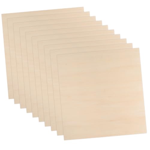 SAFIGLE 10 Stück DIY Holzplatten aus Balsaholz Unbehandelte Bastelplatten zum Bemalen Schnitzen Modellbau Holzschnitzen und Handwerksprojekten SAFIGLE 10 Stück DIY Holzplatten aus Balsaholz Unbehandelte Bastelplatten zum Bemalen Schnitzen Modellbau Holzschnitzen und Handwerksprojekten von SAFIGLE