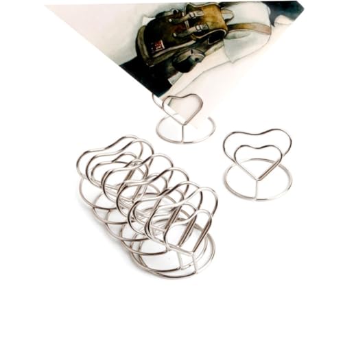 SAFIGLE 10 Stück Herzförmige Tischkartenhalter aus Draht Wiederverwendbar Stabiler Memo Tischnummernhalter für Hochzeit Geburtstag Partydekoration in Silber SAFIGLE 10 Stück Herzförmige Tischkartenhalter aus Draht Wiederverwendbar Stabiler Memo Tischnummernhalter für Hochzeit Geburtstag Partydekoration in Silber von SAFIGLE