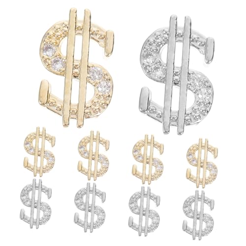 SAFIGLE 10 Stück Schmuck mit Nageldiamanten Nägel Edelsteine Zubehör Reiz Kunst Nagelcharme Dekoration Maniküre-Nageldollar Nagelkatzenornament -Anhänger Legierung SAFIGLE 10 Stück Schmuck mit Nageldiamanten Nägel Edelsteine Zubehör Reiz Kunst Nagelcharme Dekoration Maniküre-Nageldollar Nagelkatzenornament -Anhänger Legierung von SAFIGLE